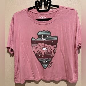 Ariat Buffalo Rising Crop Tee